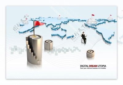 占據制高點網絡科技圖片